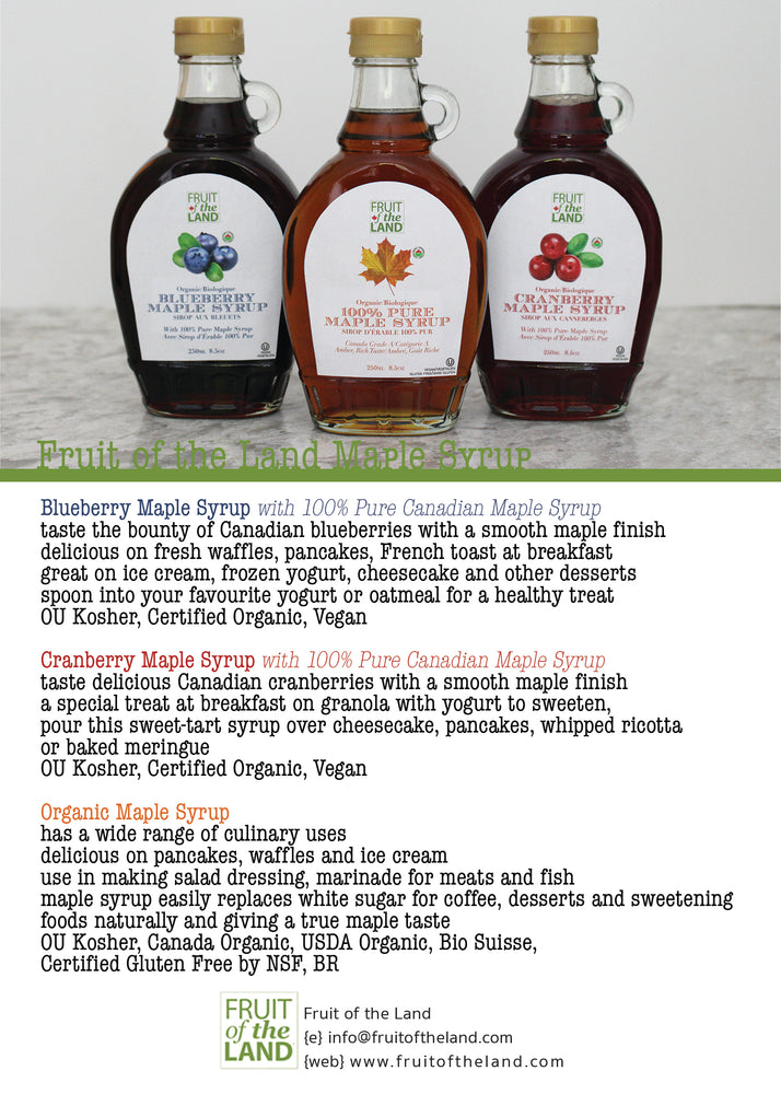 Organic Cranberry Maple Syrup
