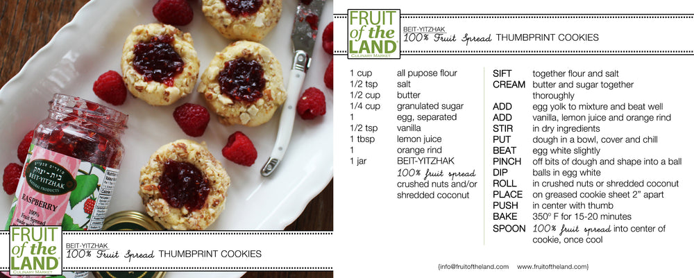 Fruit Spread Thumbprint Cookies