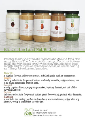 Fruit of the Land Unique Nut Butter Trio