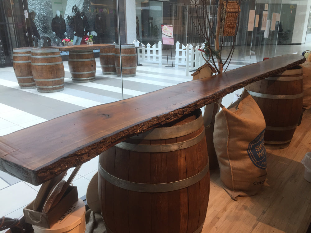 "Farm to TABLE" Live Edge Wood Tables