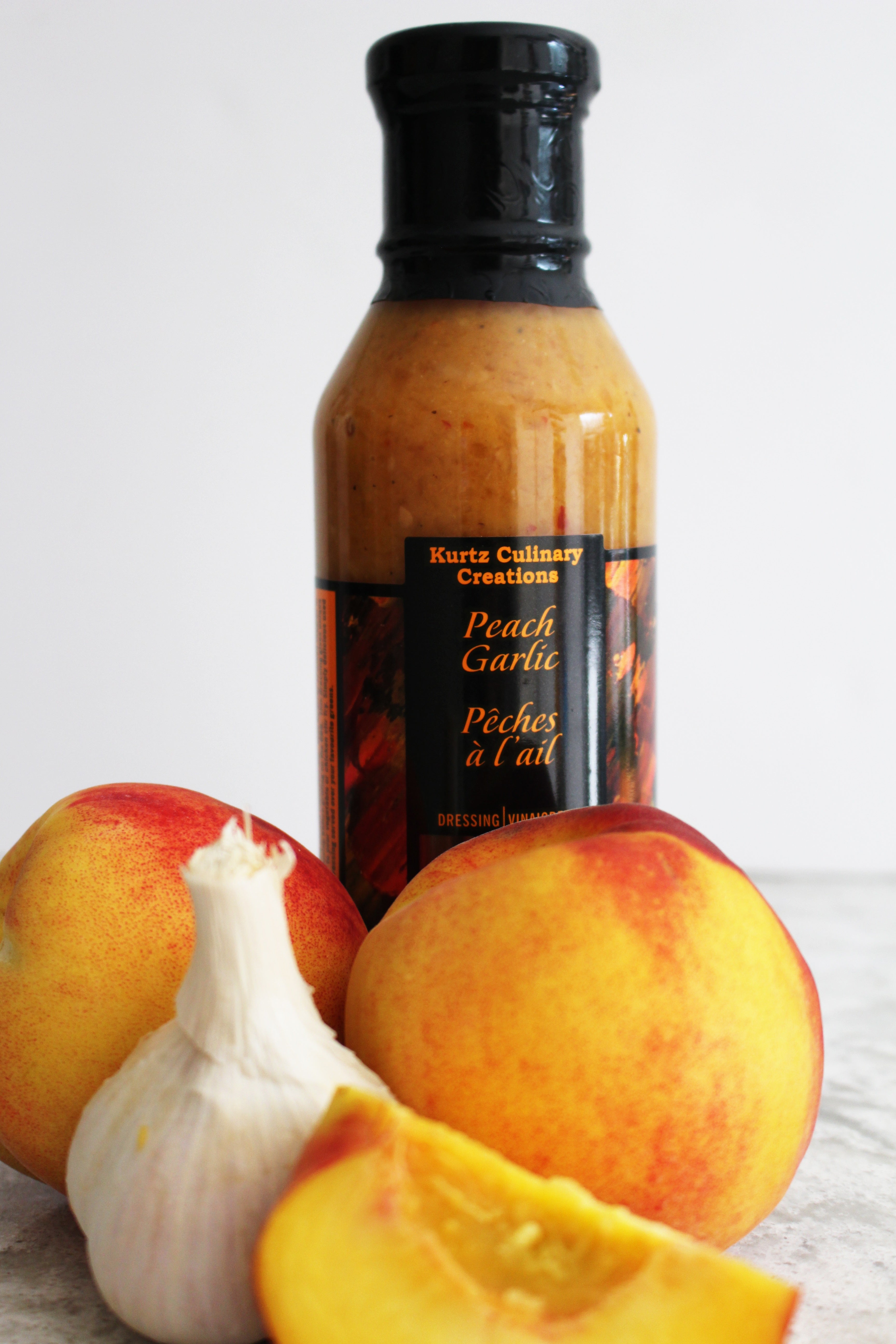 Kurtz Peach Garlic Dressing – Fruit of the Land