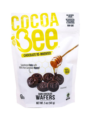 
            
                Load image into Gallery viewer, Cocoa Bee Dark Chocolate Wafers
            
        